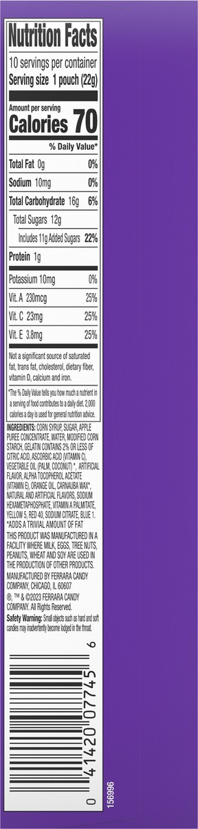 slide 3 of 9, Funables Team USA Fruit Flavored Snacks 10 - 0.8 oz Pouches, 10 ct