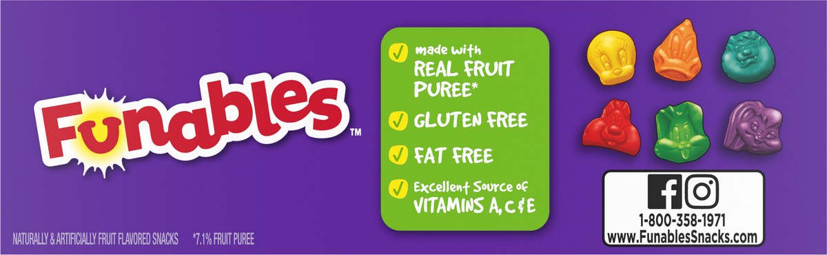 slide 9 of 9, Funables Team USA Fruit Flavored Snacks 10 - 0.8 oz Pouches, 10 ct