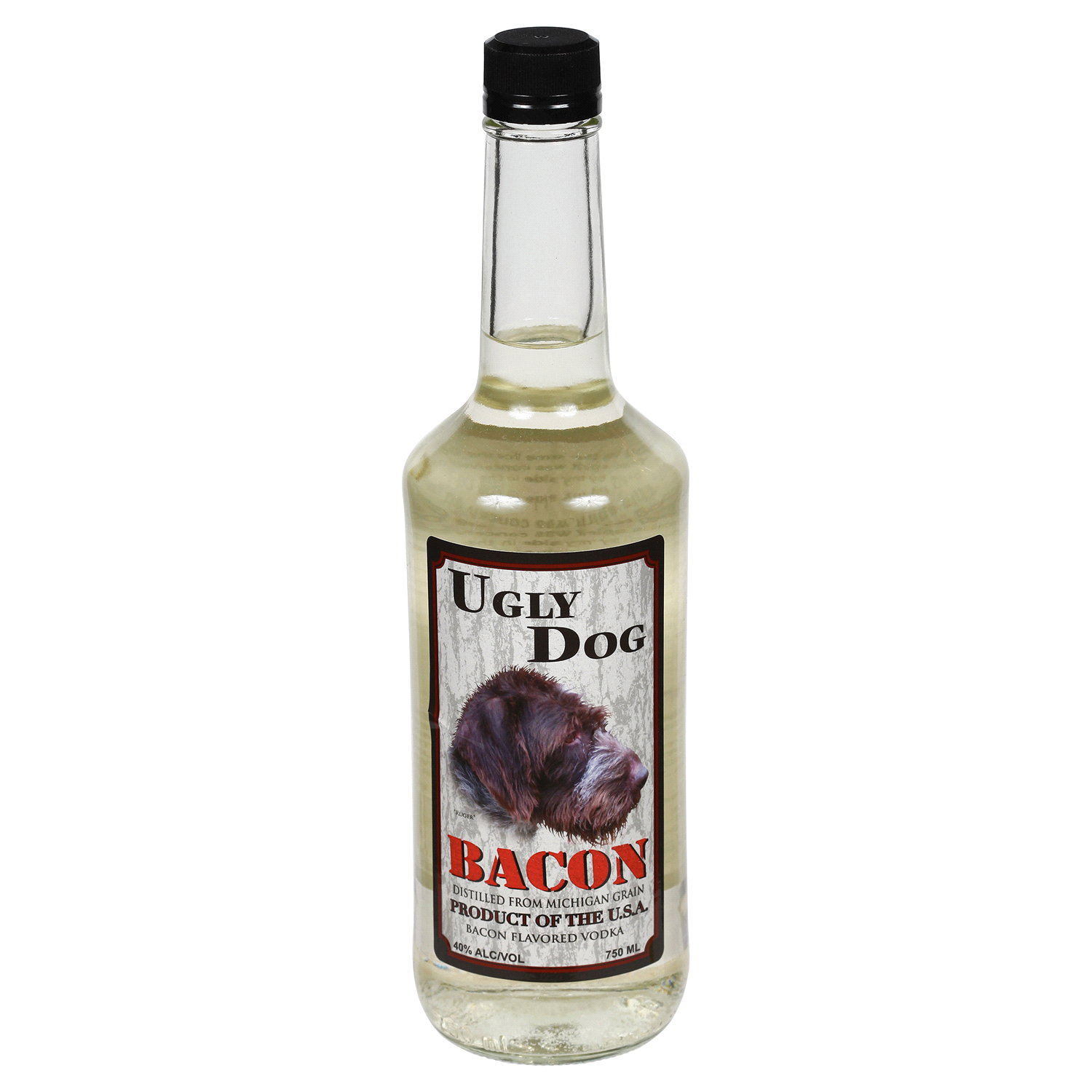 slide 1 of 2, Ugly Dog Bacon Vodka, 750 ml