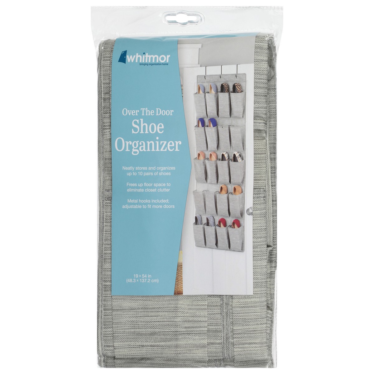 slide 1 of 10, Whitmor Over the Door Shoe Organizer 1 ea, 1 ct