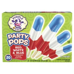 Purple Cow Red White & Blue Party Pops