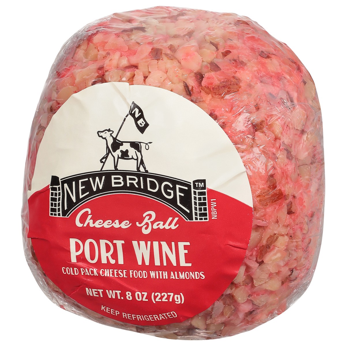 slide 2 of 9, New Bridge Port Wine Cheese Ball, 8 oz
