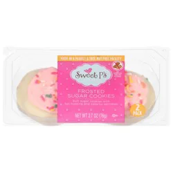 Sweet P's Bake Shop Frosted Sugar Cookies, 2 Pack