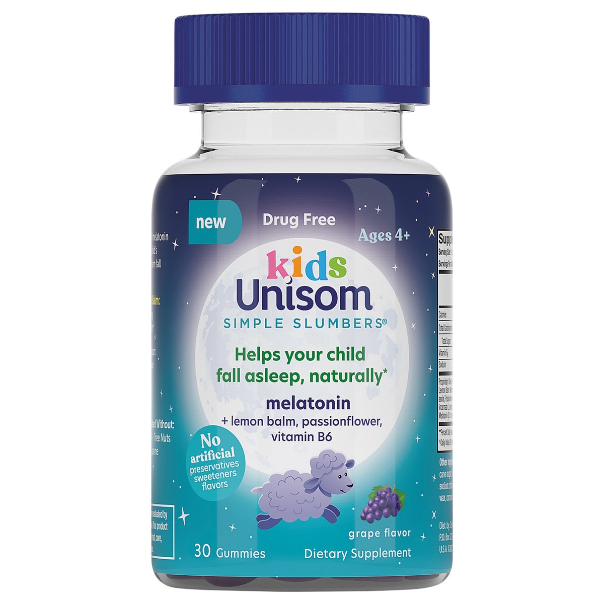 slide 1 of 1, Unisom Simple Slumbers for Kids Grape Gummies 30 ct, 30 ct