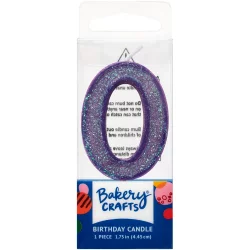 DecoPac Zero Birthday Candle Cake Decoration - Purple