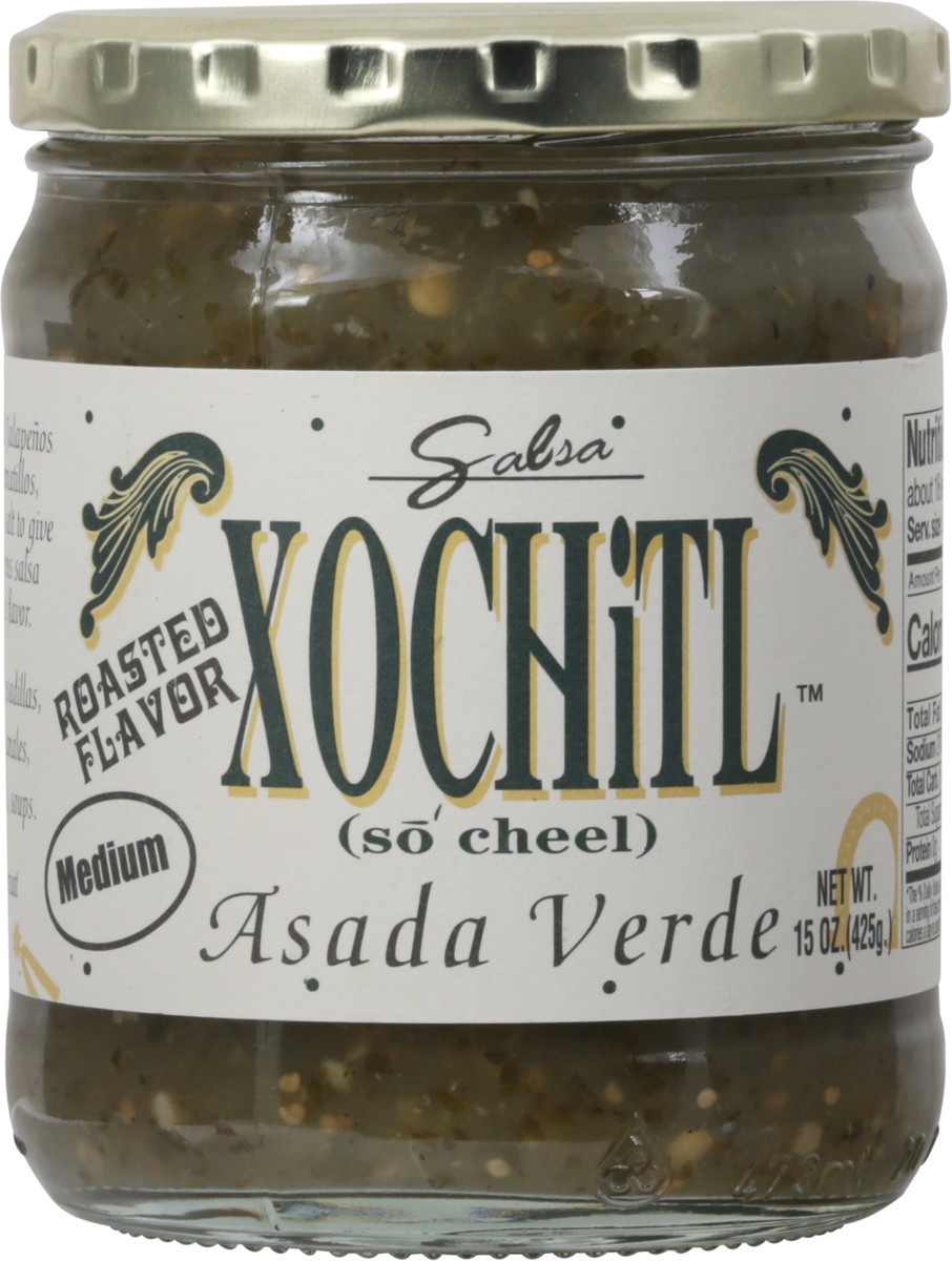 slide 14 of 14, Xochitl Medium Asada Verde Roasted Flavor Salsa 15 oz, 15 oz