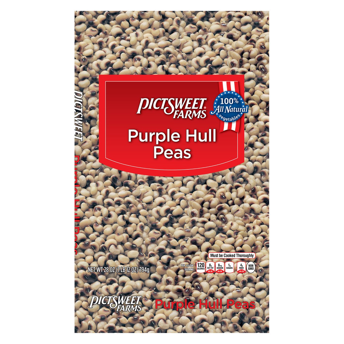 slide 7 of 7, PictSweet Purple Hull Peas, 28 oz