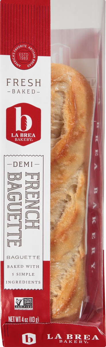 slide 3 of 10, Labrea  Bread Artisan Baguette French Demi, 4.7 oz