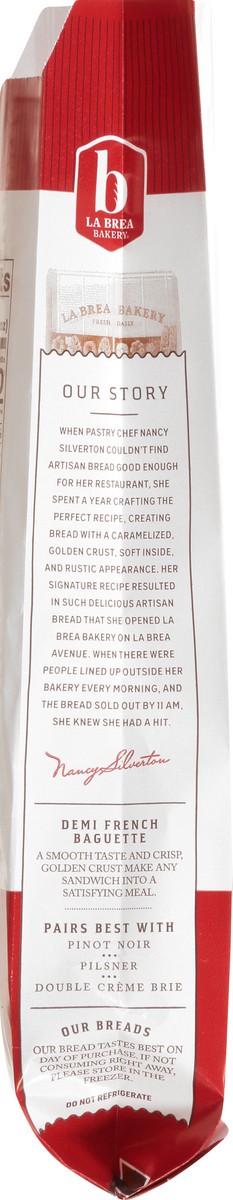 slide 4 of 10, Labrea  Bread Artisan Baguette French Demi, 4.7 oz