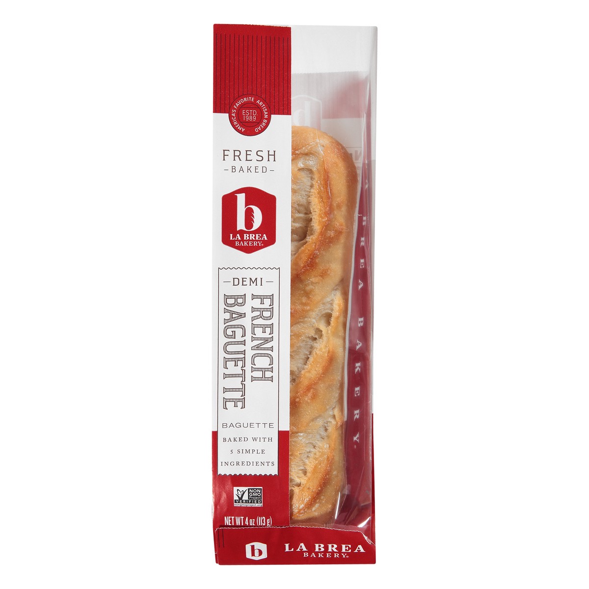 slide 1 of 10, Labrea  Bread Artisan Baguette French Demi, 4.7 oz