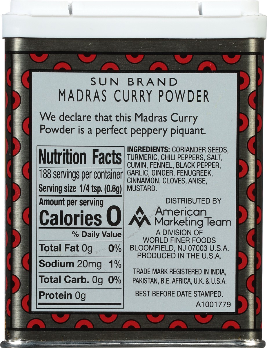 slide 7 of 9, Sun Brand Madras Curry Powder 4 oz, 4 oz