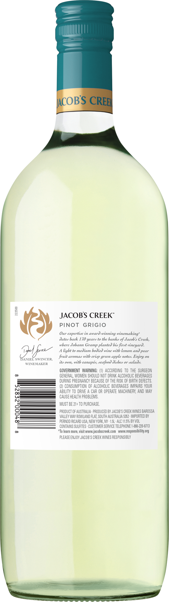 slide 3 of 5, Jacob's Creek Jacobs Creek Classic Pinot Grigio 1.5L Bottle, 1.50 L