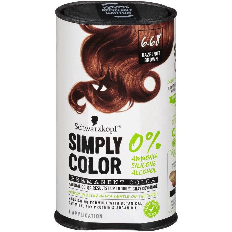 slide 4 of 6, Schwarzkopf Permanent Hair Color - 6.68 Hazelnut Brown - 5.7 fl oz, 5.7 fl oz