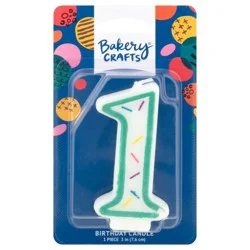 Bakery Crafts 1 Birthday Candle - 1 Each