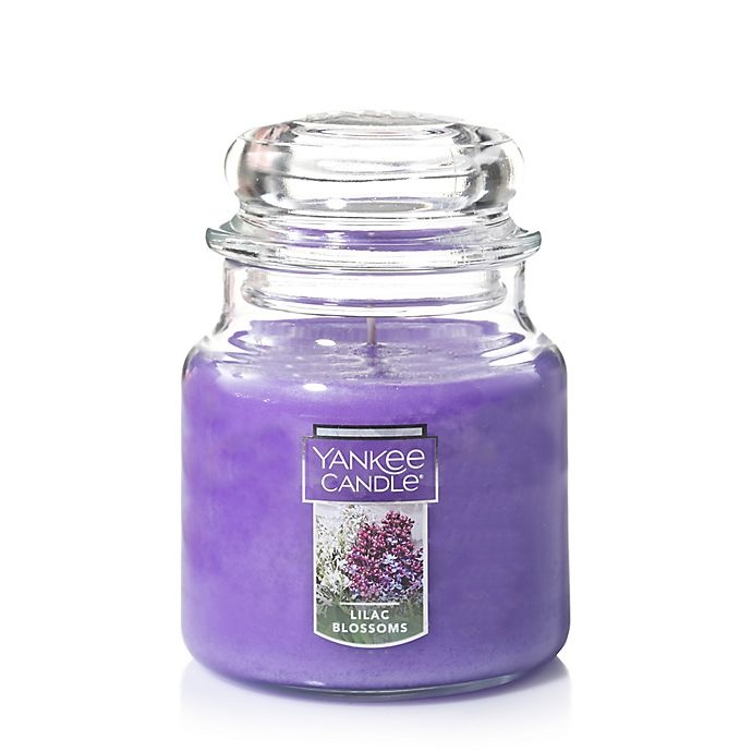 slide 1 of 2, Yankee Candle Housewarmer Lilac Blossoms Medium Classic Jar Candle, 1 ct