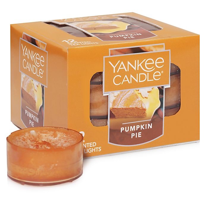 Yankee Candle Pumpkin Pie Tea Light Accent Candles (Box of 12) 1 ct