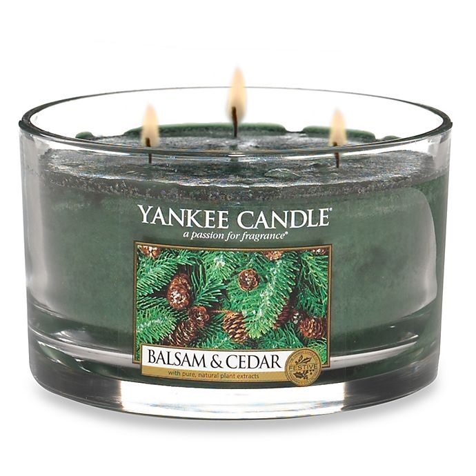 slide 1 of 1, Yankee Candle Housewarmer Balsam and Cedar 3-Wick Candle, 1 ct
