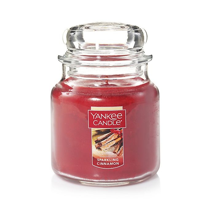 slide 1 of 1, Yankee Candle Housewarmer Sparkling Cinnamon Medium Classic Jar Candle, 1 ct