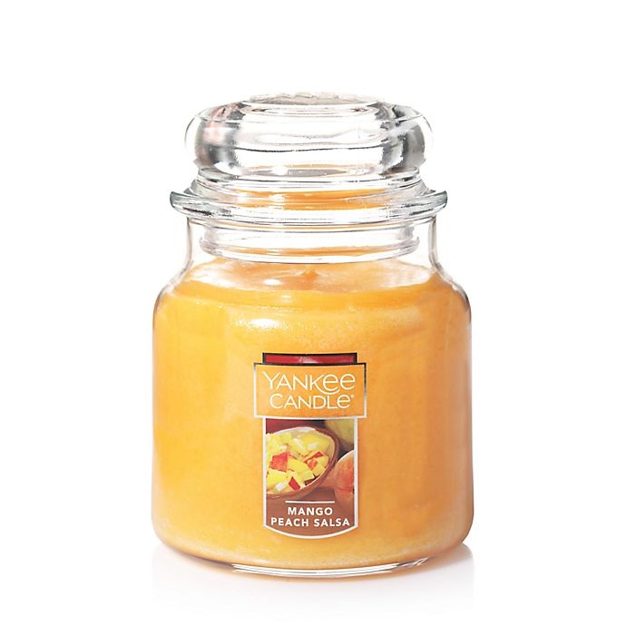slide 1 of 1, Yankee Candle Housewarmer Mango Peach Salsa Medium Classic Jar Candle, 1 ct