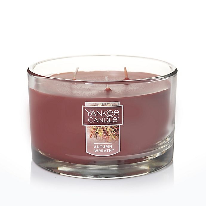 slide 1 of 1, Yankee Candle Autumn Wreath 3-Wick Candle, 1 ct
