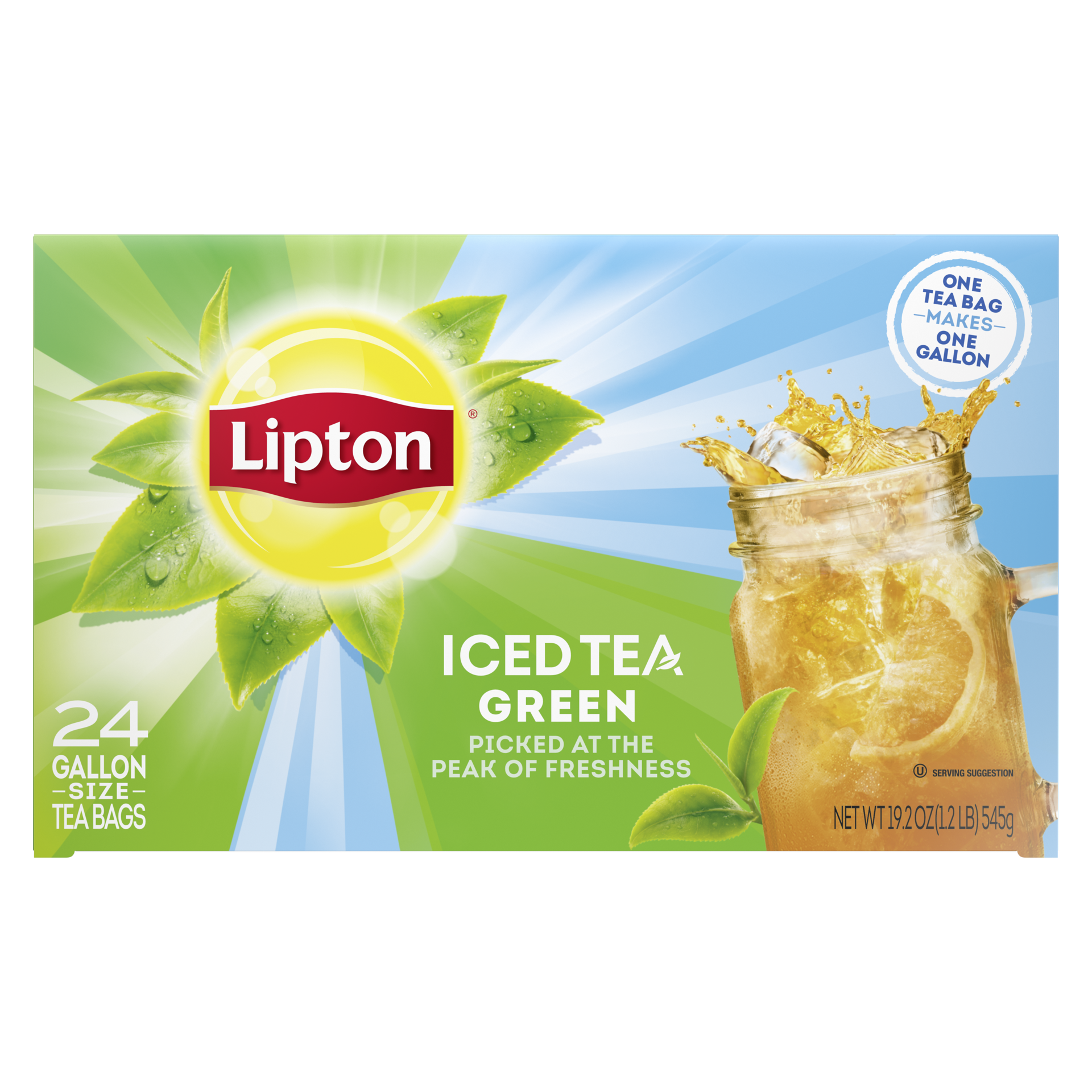 slide 4 of 4, Lipton Tea Fresh Brewed Green Iced Tea, 1 GA, 1 gal