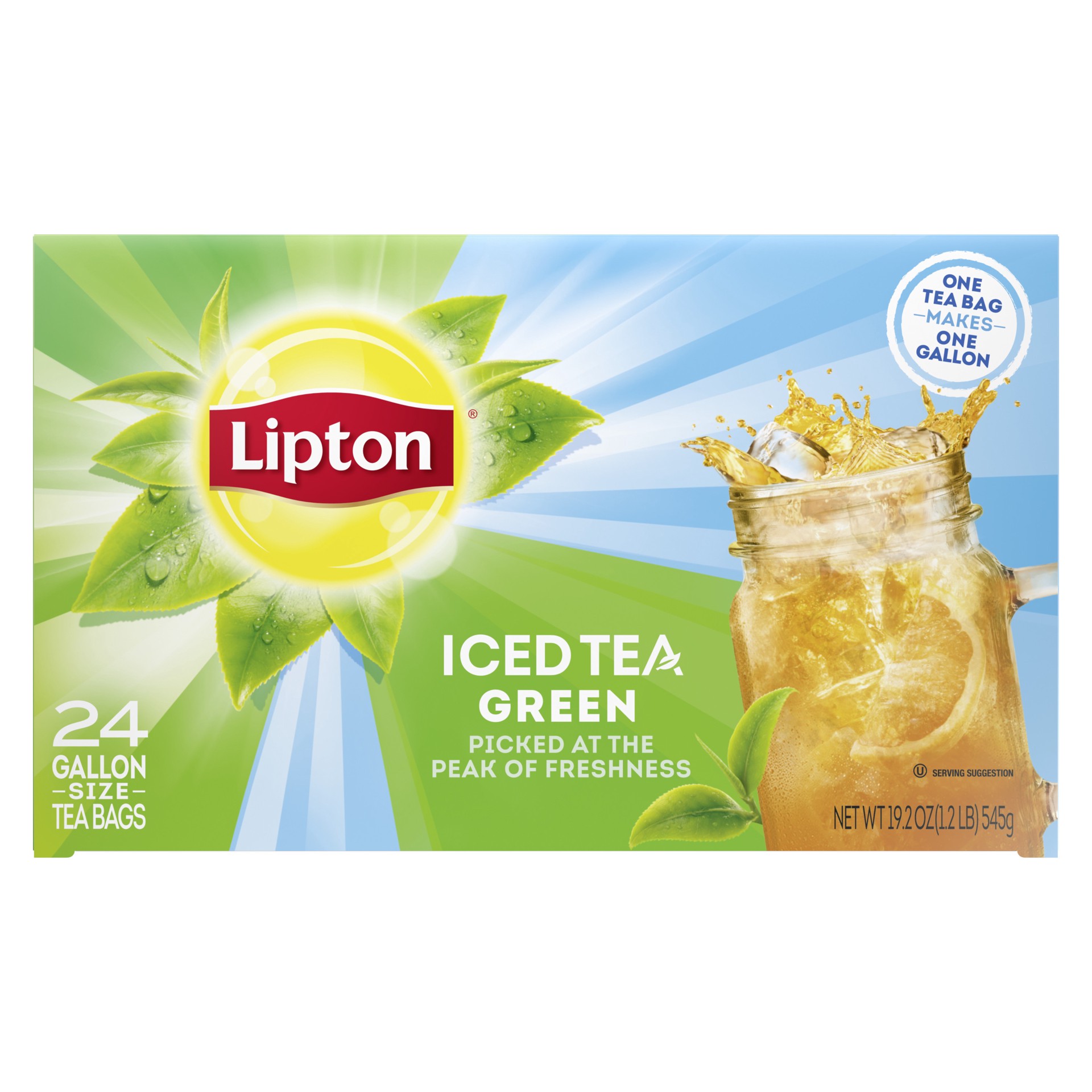 slide 1 of 4, Lipton Tea Fresh Brewed Green Iced Tea, 1 GA, 1 gal