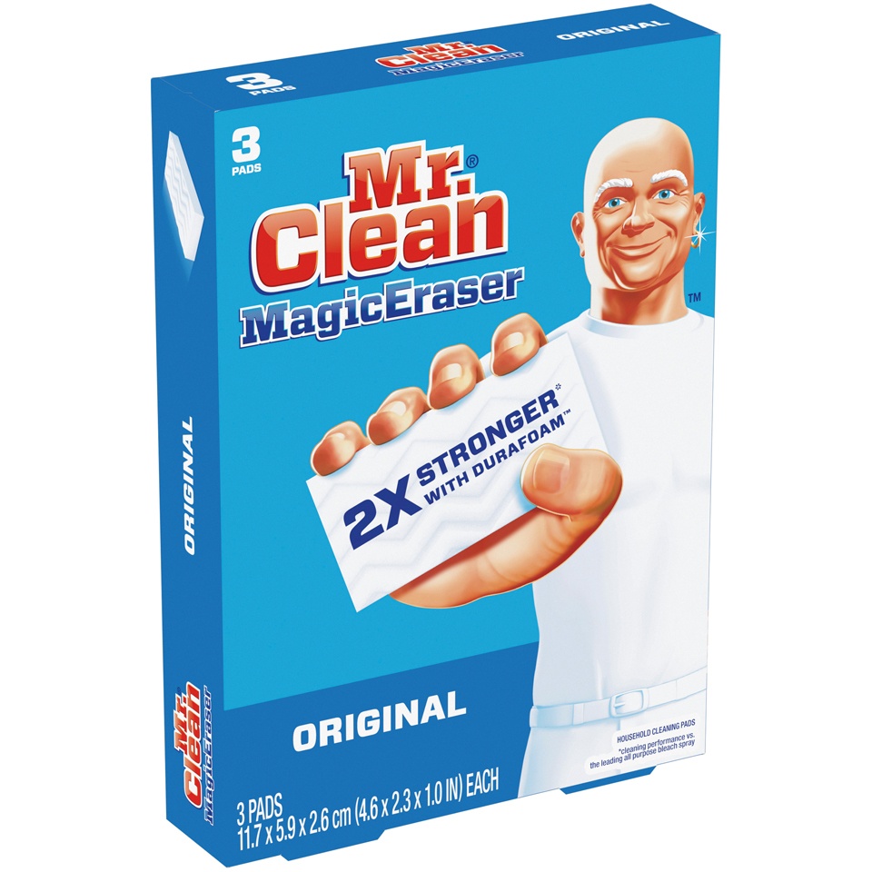 slide 2 of 2, Mr. Clean Original Magic Eraser Cleaning Pads with Durafoam, 3 count, 3 ct