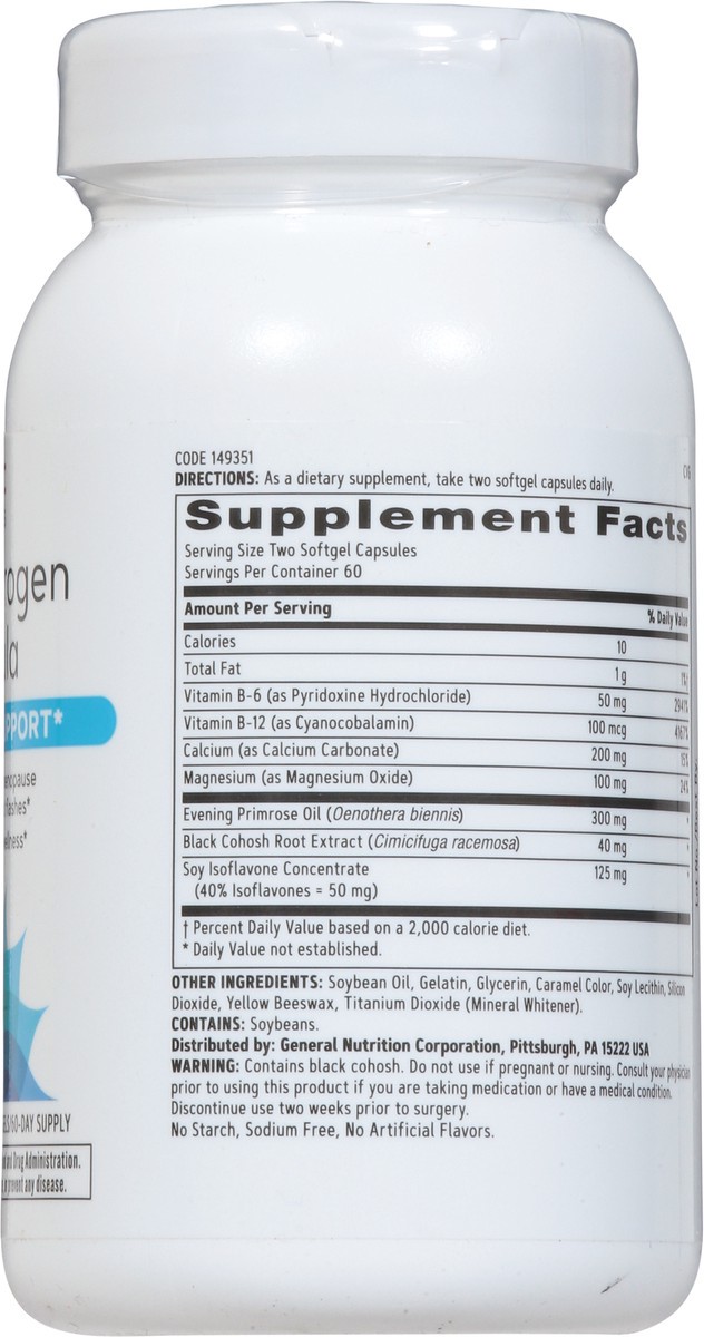 slide 5 of 13, GNC Women's Phytoestrogen Formula 120 Softgels, 120 ct