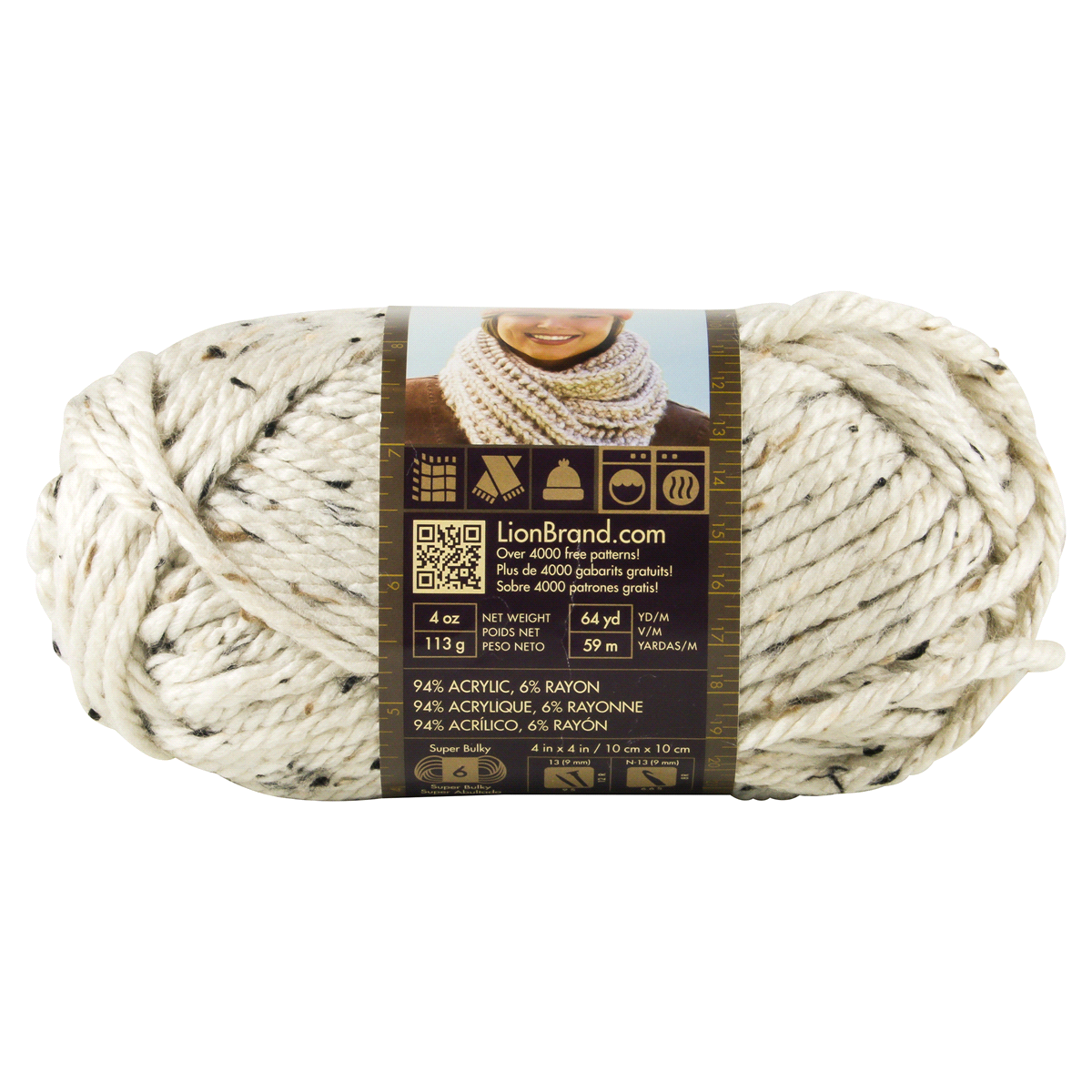 slide 3 of 3, Lion Brand Yarn Hometown USA Aspen Tweed, 64 yd