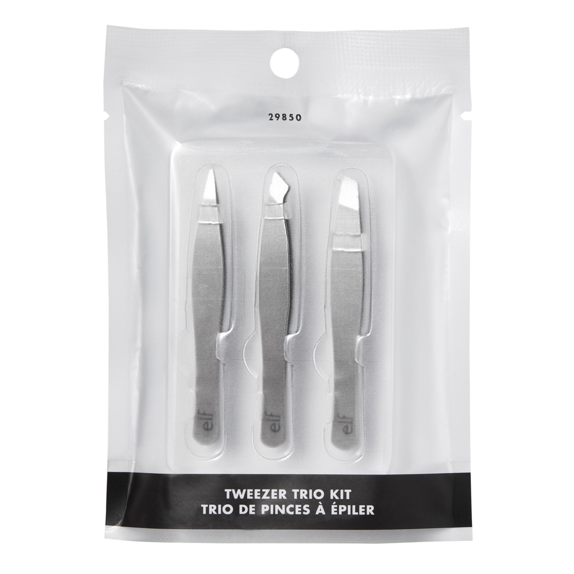 slide 2 of 4, e.l.f. Trio Kit Tweezers 1 ea, 1 ct