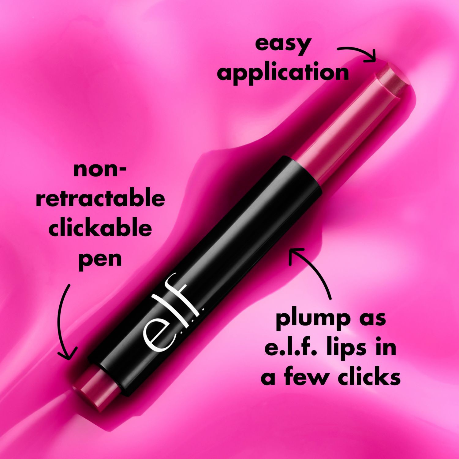 slide 12 of 12, E.L.F. Pout Clout Lip Plumping Pen, Pinky Out, 1 ct