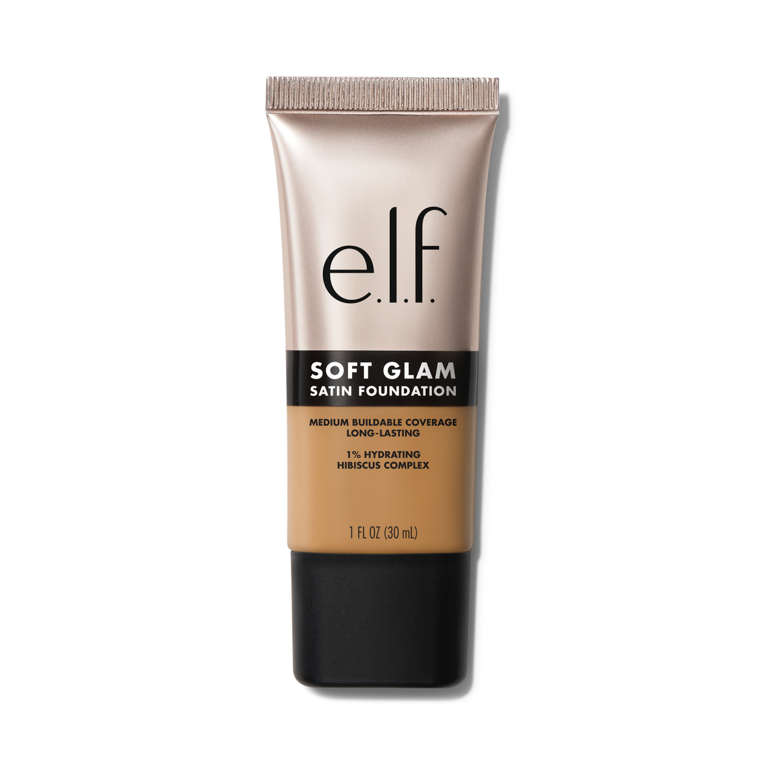 slide 1 of 4, e.l.f. Soft Glam Satin Foundation-Tan/Warm, 1 ct