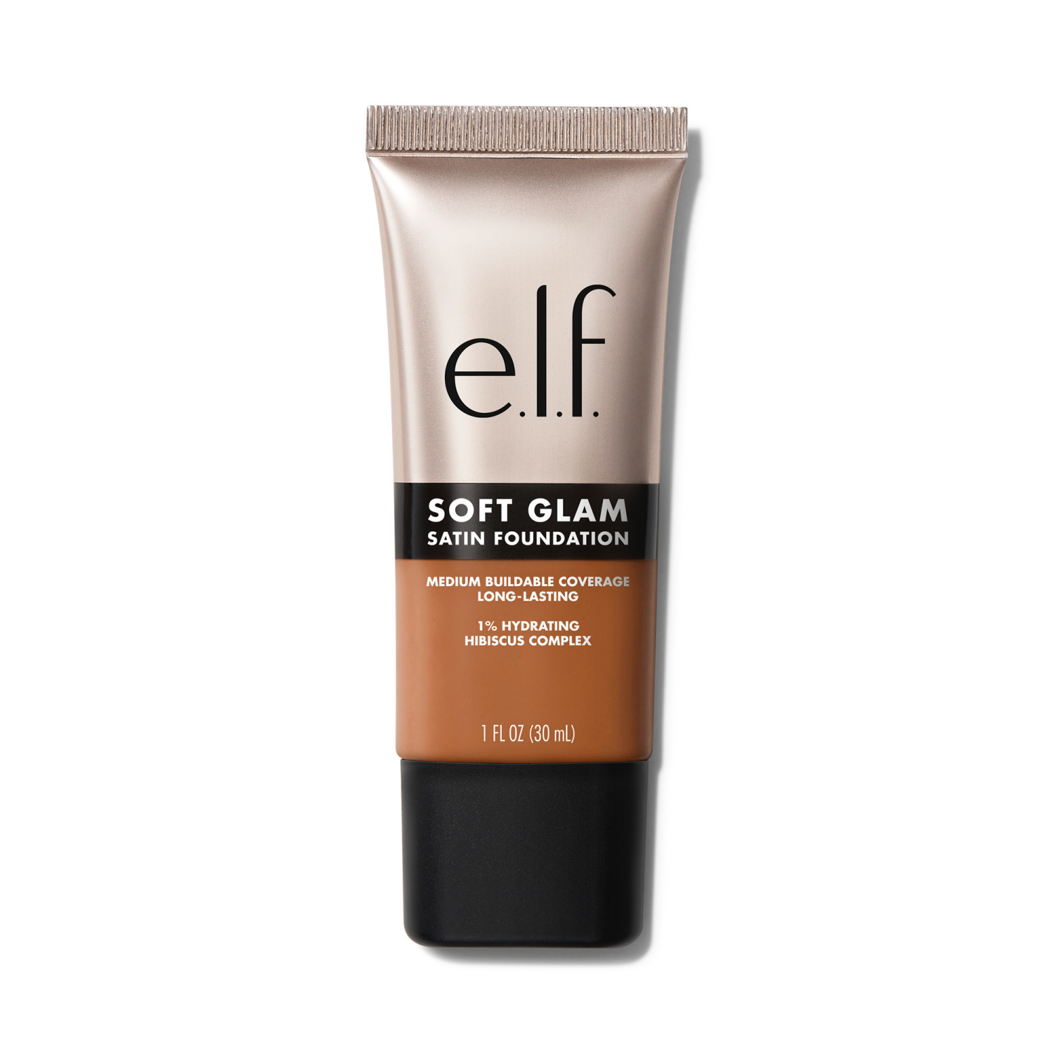 slide 1 of 4, e.l.f. Soft Glam Satin Foundation-DeepCool, 1 ct