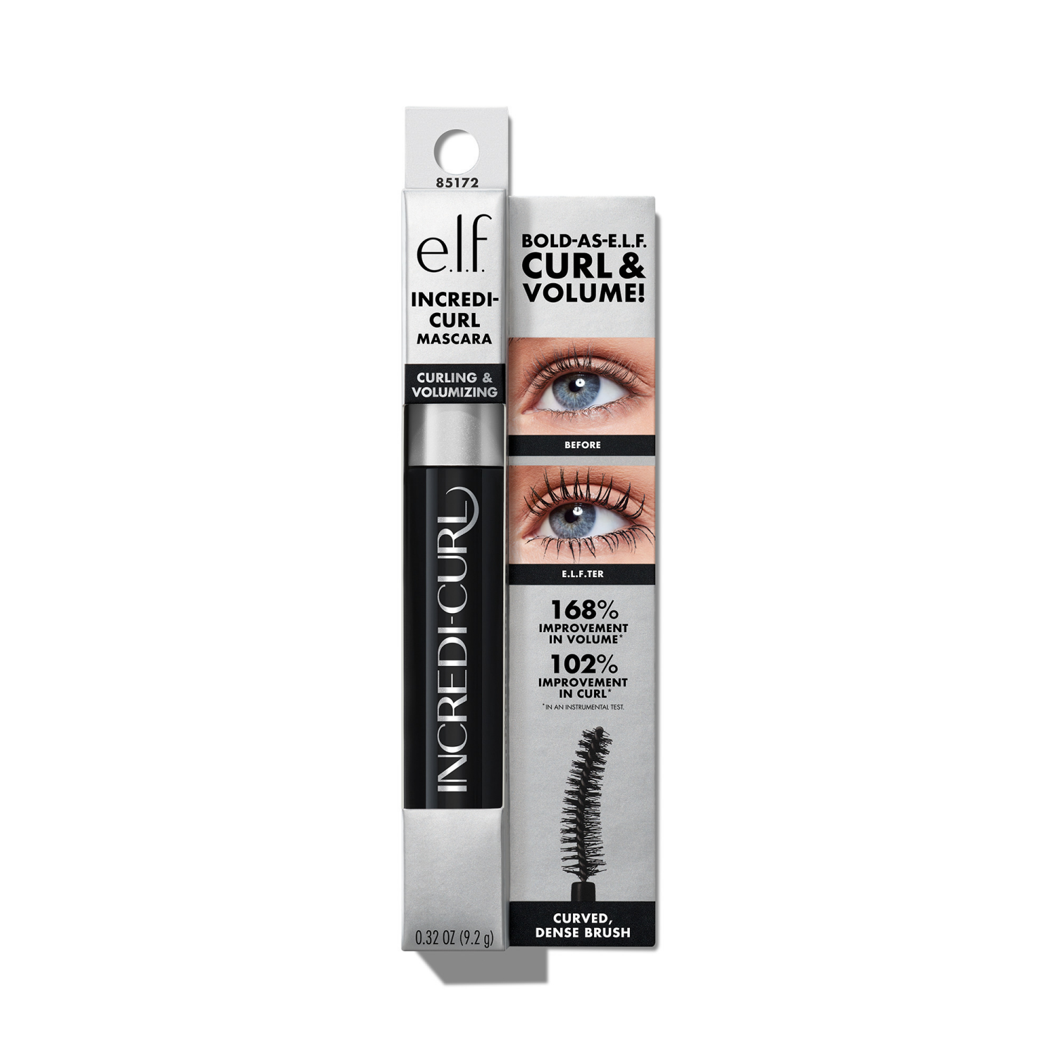 slide 1 of 5, e.l.f. Elf Incredicurl Mascara Deep Brown .32Oz, 0.32 oz