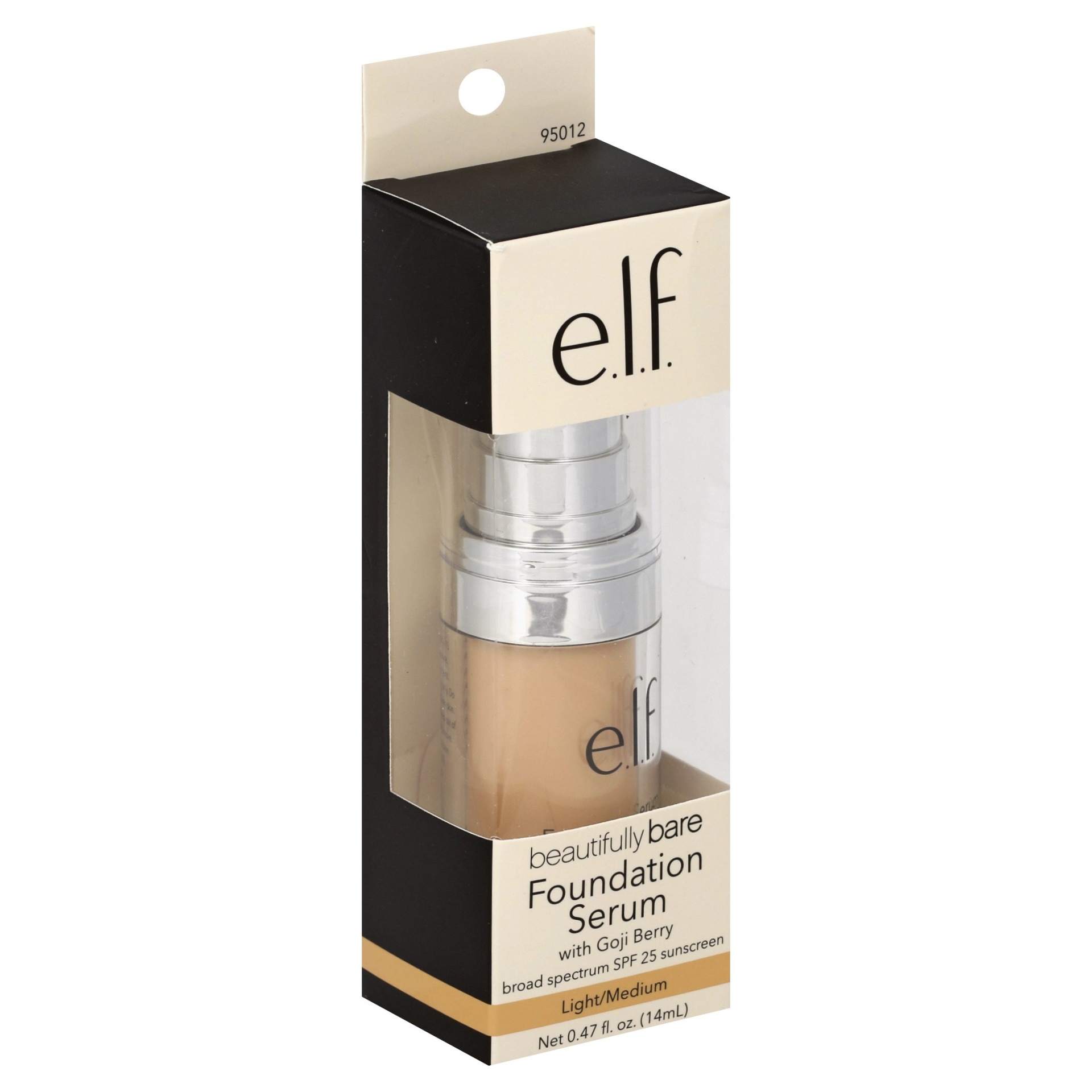 slide 1 of 7, e.l.f. Beautifully Bare Foundation Serum Light/Medium, 0.47 fl oz