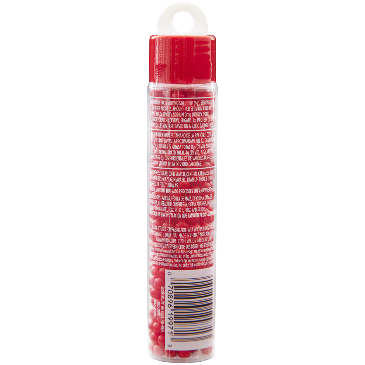 slide 3 of 4, Wilton Red Jumbo Nonpareils Sprinkle Tube, 1.8 oz