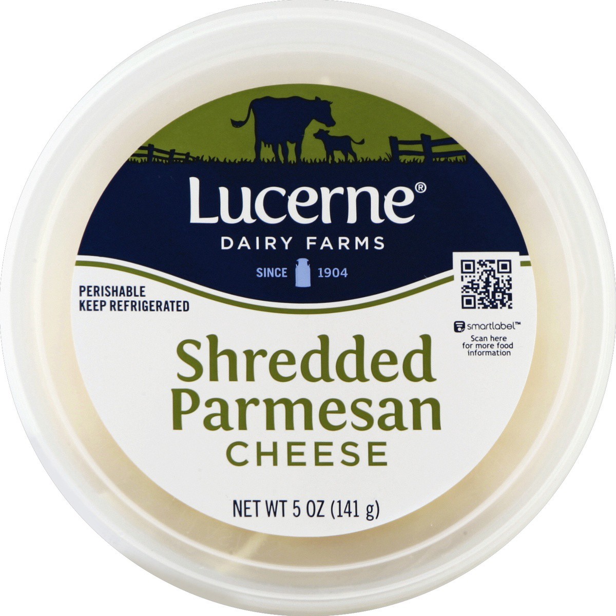 slide 2 of 3, Lucerne Dairy Farms Cheese Shredded Parmesan Cheese Tub, 5 oz