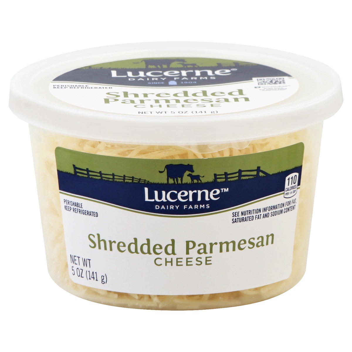 slide 1 of 3, Lucerne Dairy Farms Cheese Shredded Parmesan Cheese Tub, 5 oz