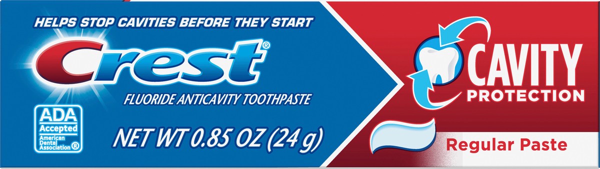 slide 8 of 11, Crest Cavity Protection Regular Toothpaste, .85 oz, 0.85 oz