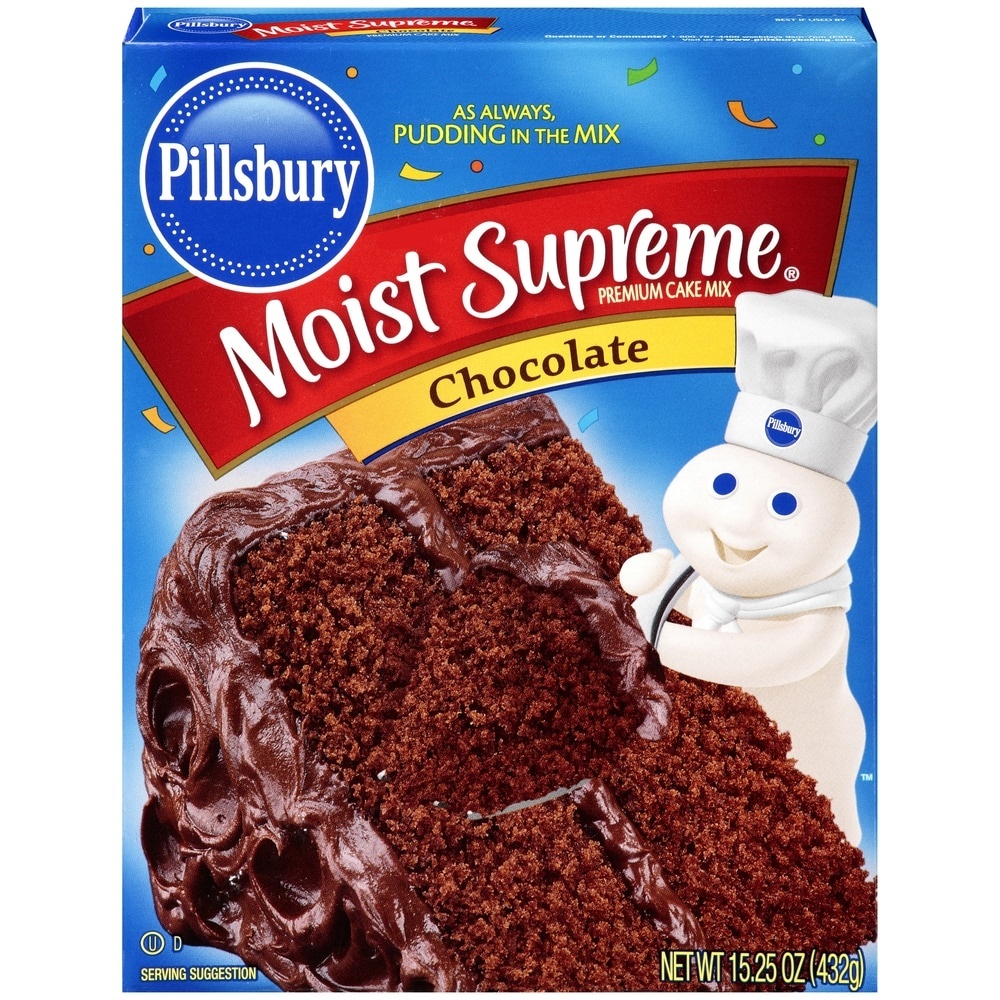 slide 1 of 1, Pillsbury Moist Supreme Chocolate Premium Cake Mix, 15.25 oz