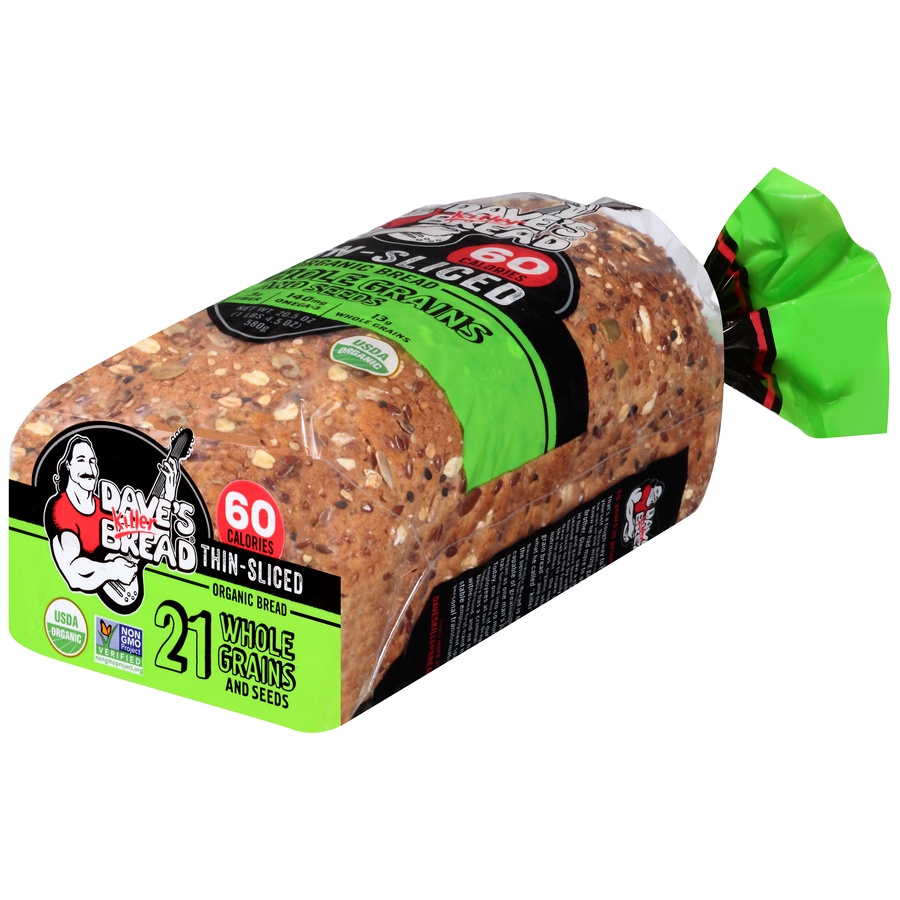 slide 3 of 8, Dave's Killer Bread® Thin-Sliced 21 Whole Grains and Seeds Organic Bread 20.5 oz. Bag, 20.5 oz