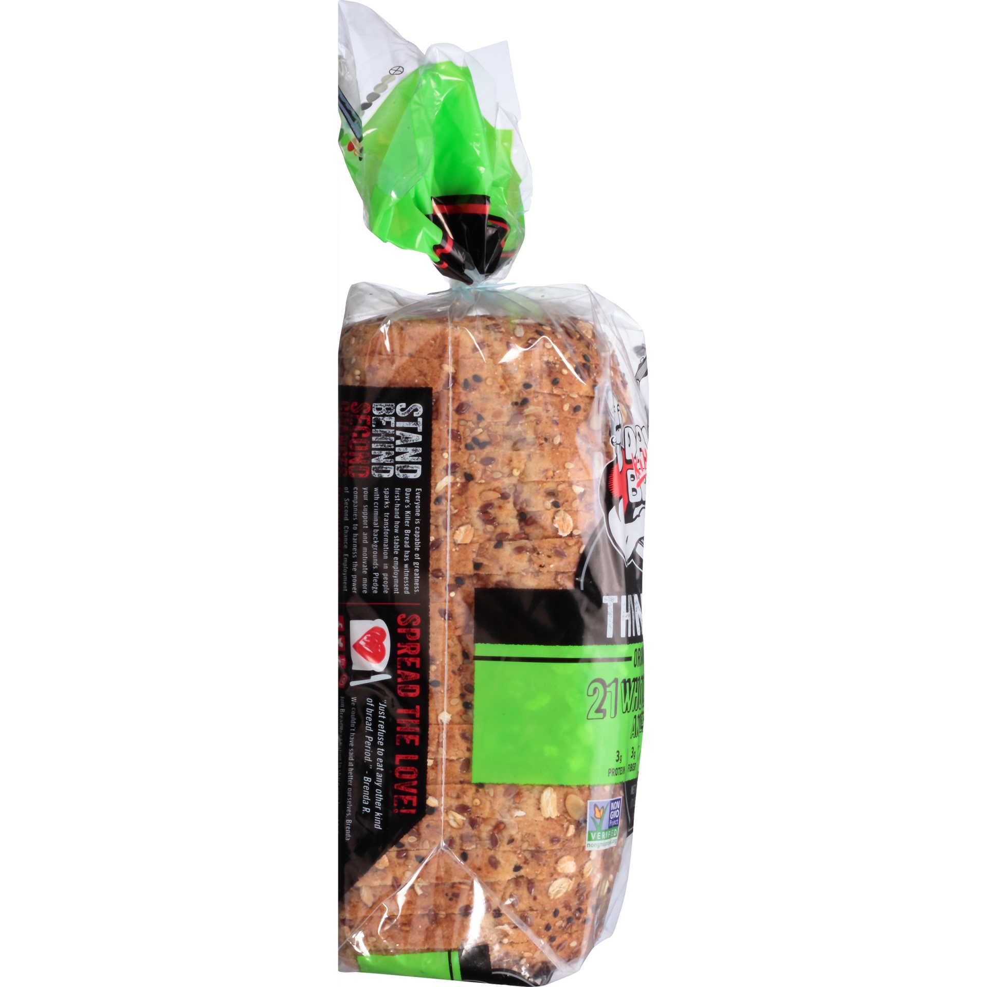 slide 4 of 8, Dave's Killer Bread® Thin-Sliced 21 Whole Grains and Seeds Organic Bread 20.5 oz. Bag, 20.5 oz
