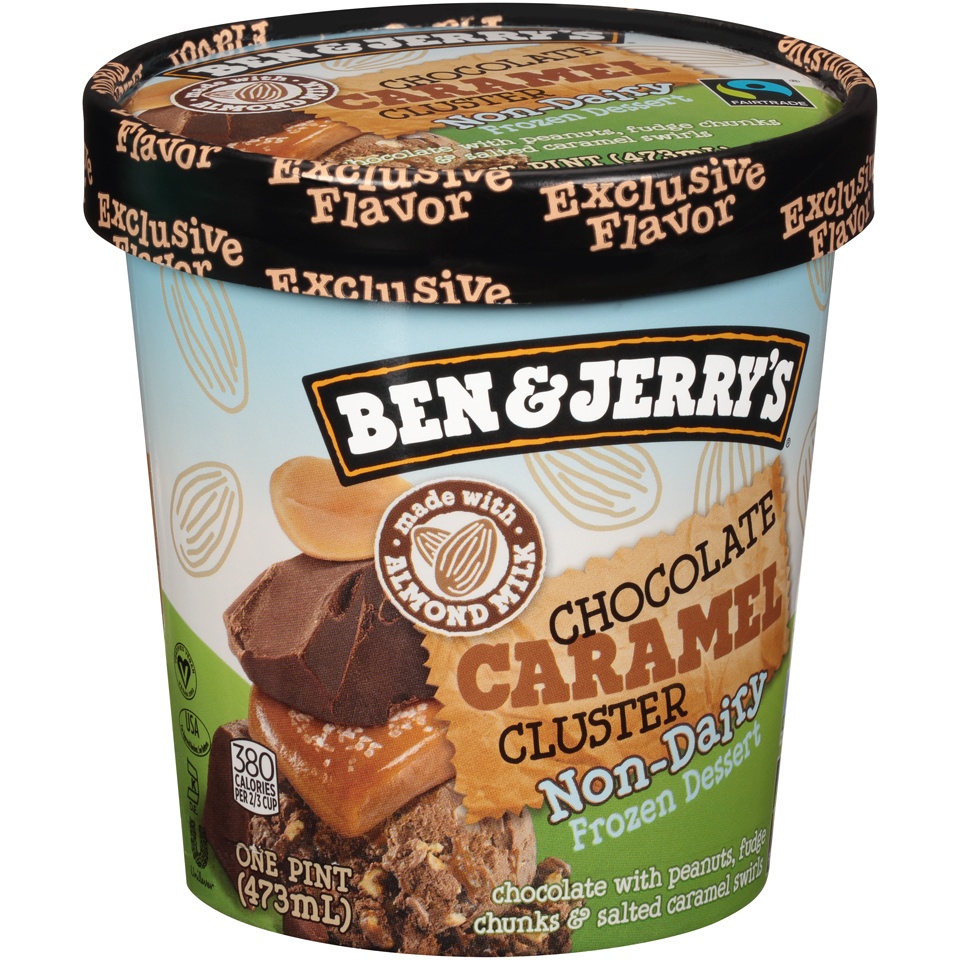 slide 3 of 8, Ben & Jerry's Ben & Jerrys Chocolate Caramel Non Dairy Ice Cream, 16 fl oz