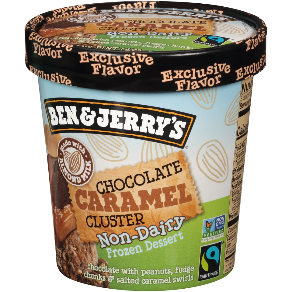 slide 4 of 8, Ben & Jerry's Ben & Jerrys Chocolate Caramel Non Dairy Ice Cream, 16 fl oz