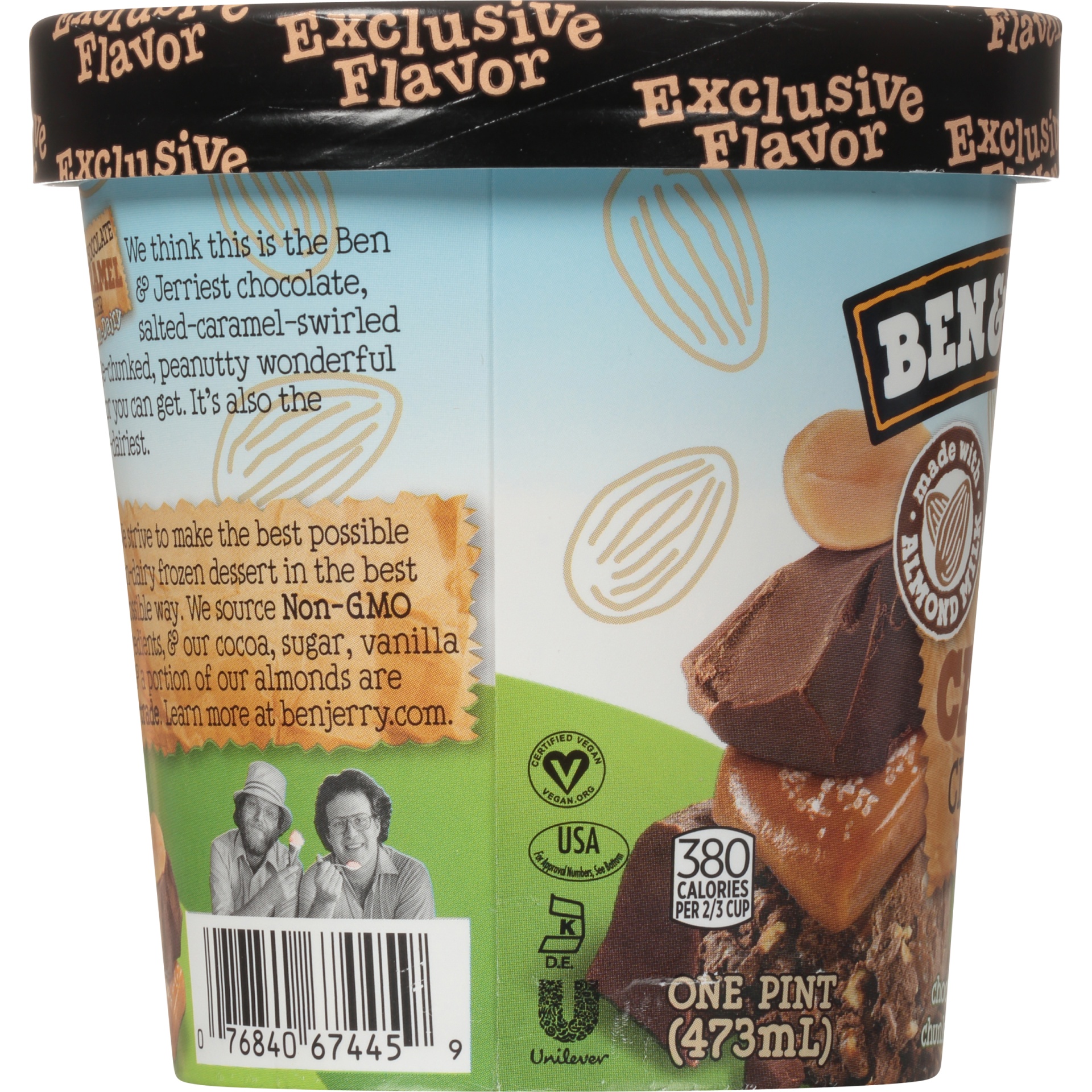 slide 5 of 8, Ben & Jerry's Ben & Jerrys Chocolate Caramel Non Dairy Ice Cream, 16 fl oz