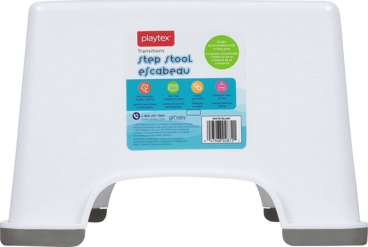 slide 2 of 12, Playtex White Step Stool 1 ea, 1 ct