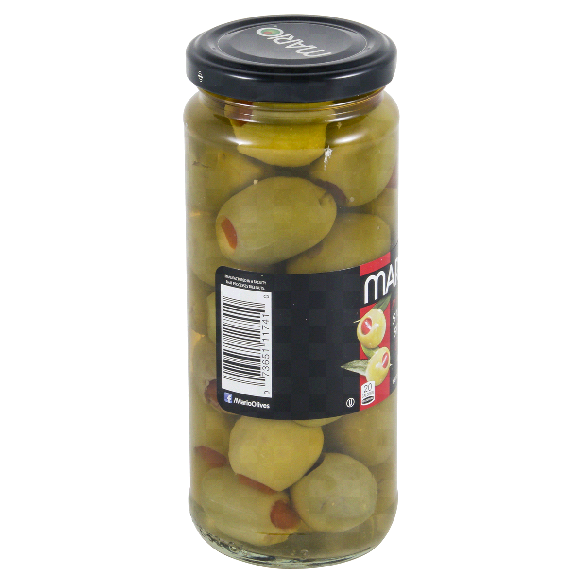 slide 3 of 5, Mario Spanish Queen Imported Olives Stuffed with Minced Pimento, 7 oz