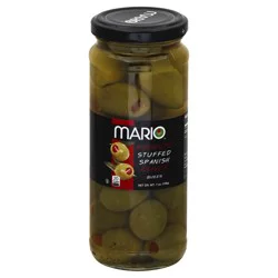 Mario Spanish Queen Imported Olives Stuffed with Minced Pimento - 7 oz