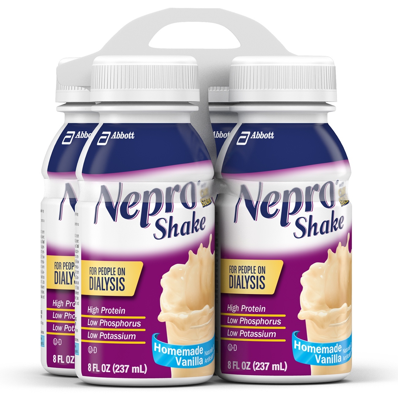 slide 1 of 2, Nepro Homemade Vanilla Shake Therapeutic Nutrition For People On Dialysis, 4 ct; 32 oz