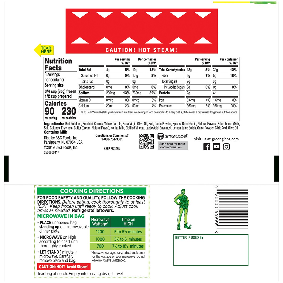 slide 4 of 8, Green Giant Simply Steam™ Seasoned Mediterranean Blend 9 oz. Bag, 9 oz